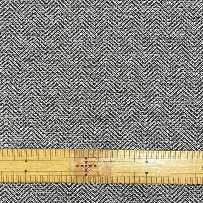 生地 【 ヘリンボンニット グレー 】 150cm巾 幅広 ニット生地 ヘリンボン柄ニット ヘリンボーン柄 編み柄ニット クラシカル生地