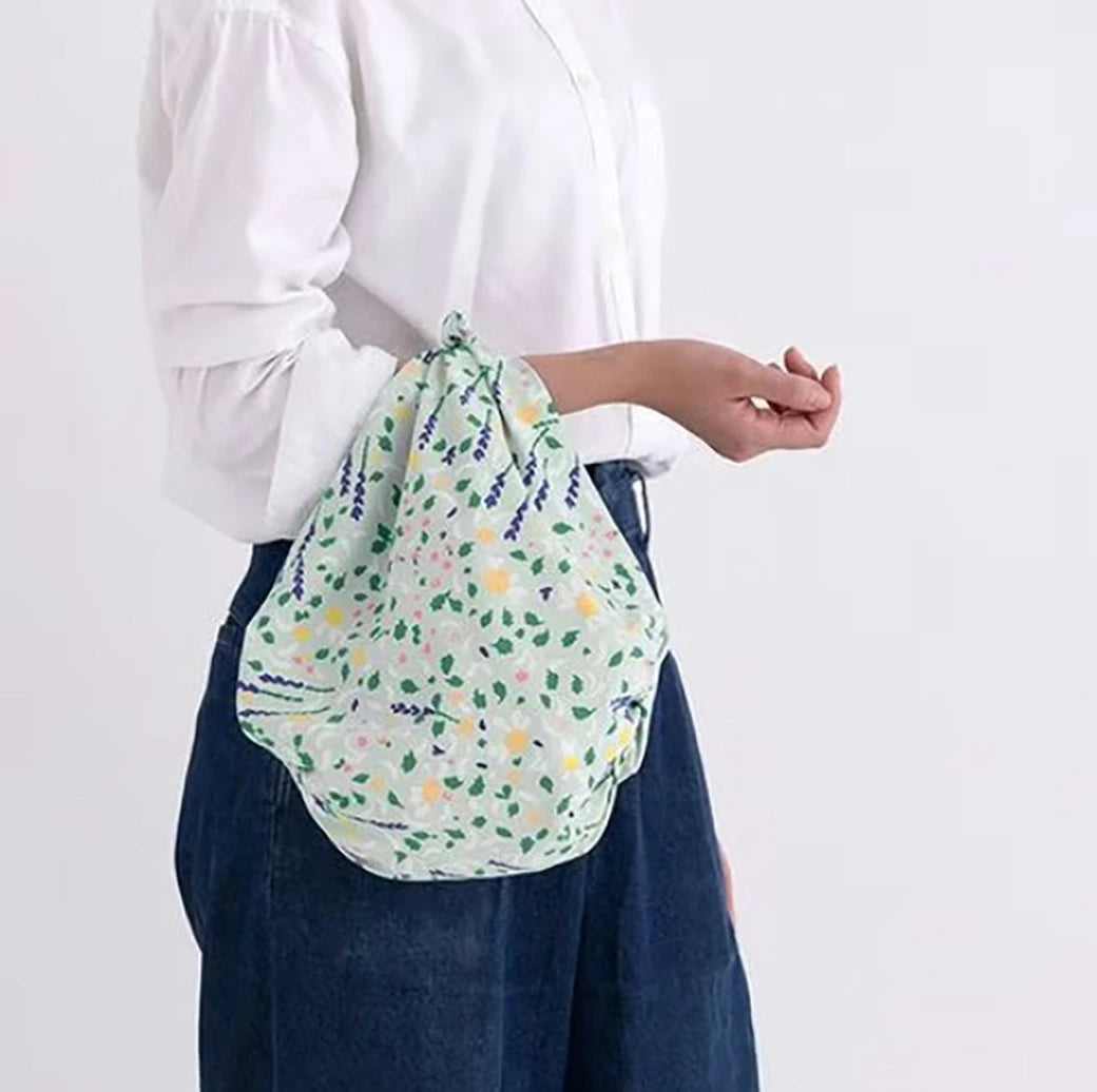 【 70 アクアドロップ ミナ ペルホネン pleasure herb ライトブルー (撥水加工) 】 風呂敷 風呂敷エコバッグ ふろしき