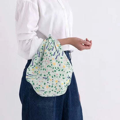 【 70 アクアドロップ ミナ ペルホネン pleasure herb ライトブルー (撥水加工) 】 風呂敷 風呂敷エコバッグ ふろしき