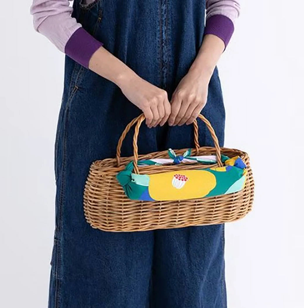 【 70 Adeline Klam アクアドロップ つばき グリーン(撥水加工) 】 風呂敷 風呂敷エコバッグ ふろしき