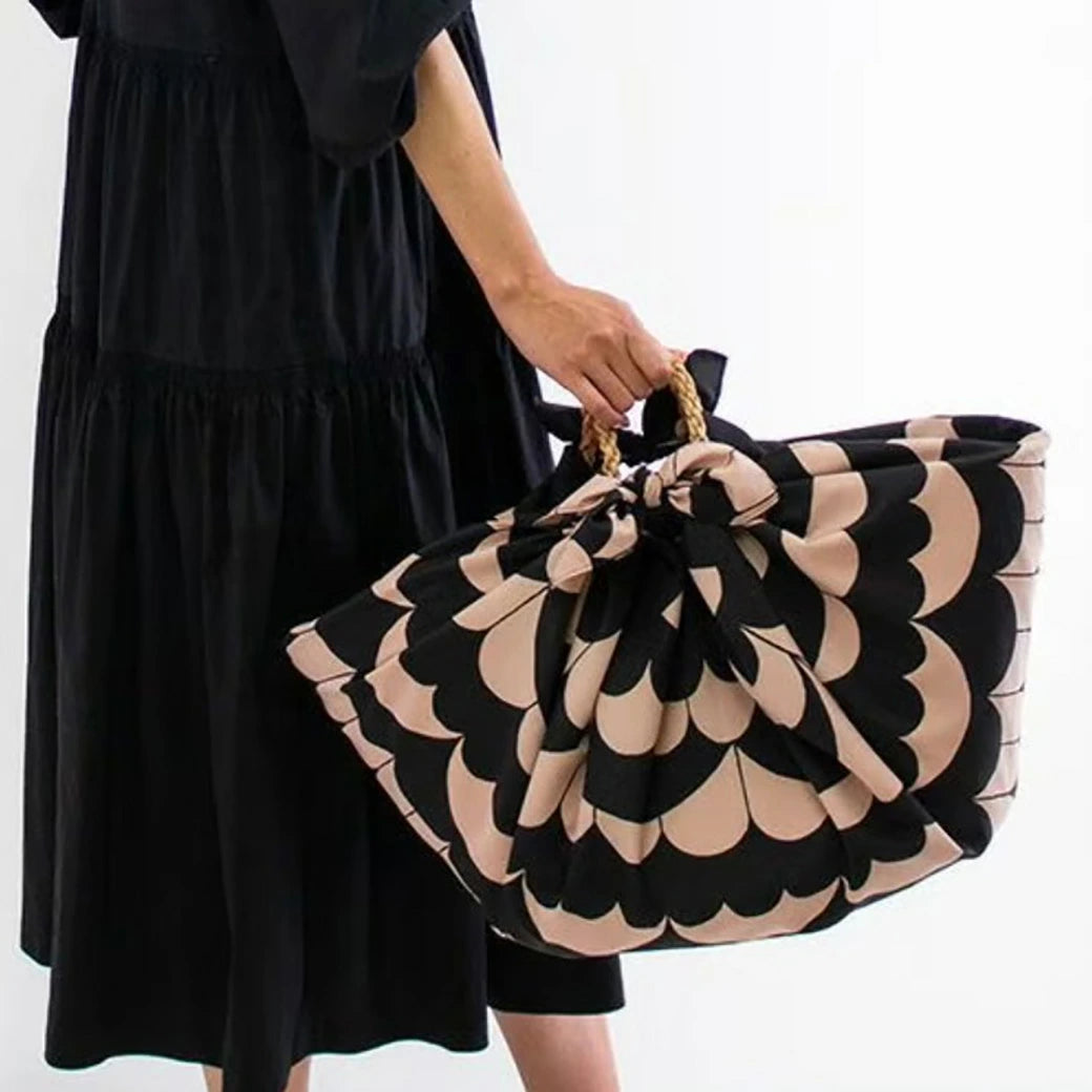 100 アクアドロップ Re-Free ミナ ペルホネン sea lace 】 風呂敷 風呂敷エコバッグ 100cm ふろしき 撥水加工 アクアドロップシリーズ 高撥水性