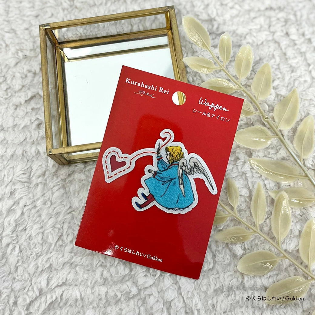 ワッペン【 くらはしれいワッペン いいふみの日 KRW-08 】 くらはしれい Kurahashi Rei アイロンワッペン シールワッペン 刺繍ワッペン 刺しゅうワッペン 両用