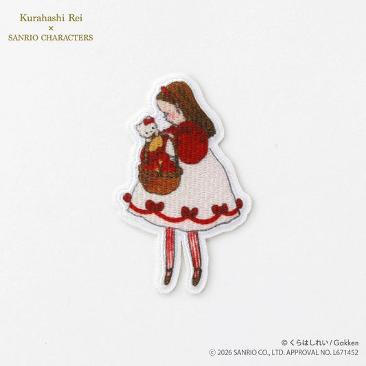 ワッペン【 くらはしれい×サンリオキャラクターズ ワッペン ハローキティ・B KRSW-02 】 くらはしれい Kurahashi Rei アイロンワッペン シールワッペン 両用