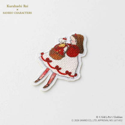 ワッペン【 くらはしれい×サンリオキャラクターズ ワッペン ハローキティ・B KRSW-02 】 くらはしれい Kurahashi Rei アイロンワッペン シールワッペン 両用
