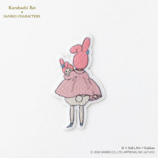 ワッペン【 くらはしれい×サンリオキャラクターズ ワッペン マイメロディ KRSW-05 】 くらはしれい Kurahashi Rei アイロンワッペン シールワッペン 両用