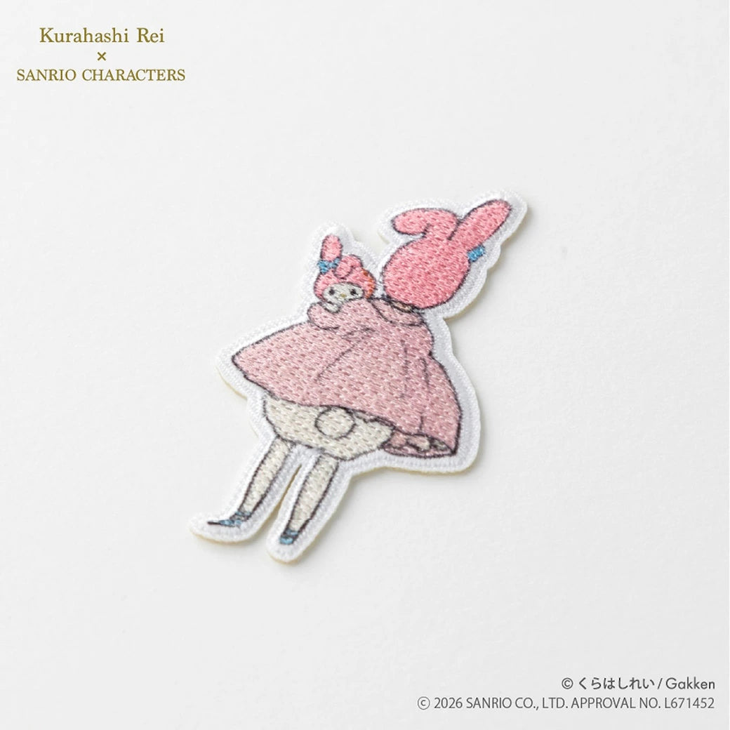 ワッペン【 くらはしれい×サンリオキャラクターズ ワッペン マイメロディ KRSW-05 】 くらはしれい Kurahashi Rei アイロンワッペン シールワッペン 両用