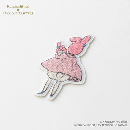 ワッペン【 くらはしれい×サンリオキャラクターズ ワッペン マイメロディ KRSW-05 】 くらはしれい Kurahashi Rei アイロンワッペン シールワッペン 両用