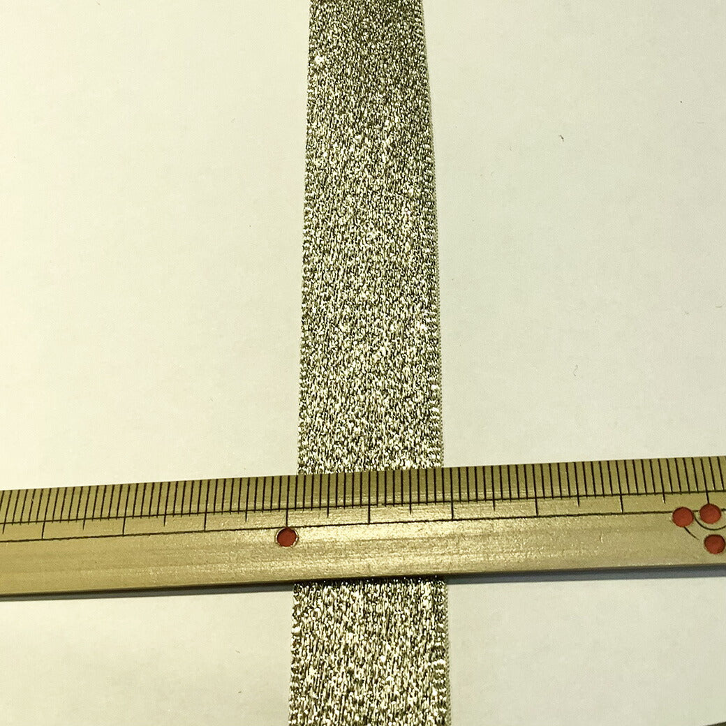 リボン【Eliteエリート9700メタリックリボン18mm#Gゴールド(1)】ゴールド 金 18mm幅 ラメリボン ヘアゴム 手芸 カチューシャ バレッタ アクセサリー 推し活 リボンワーク 女の子 ラッピング 梱包 装飾 花