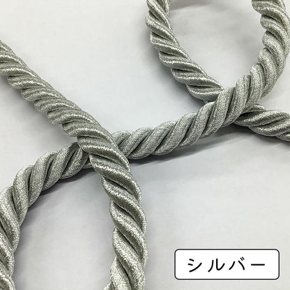 【Eliteエリートラメコード4990 12mm】ロープリボン エリートリボン キラキラロープ ハンドメイド資材 コスプレ 推し活 ゴージャス 髪飾り 卒業式 成人式 結婚式 婚礼用 七五三 振袖 着物 袴 つまみ細工 髪留め