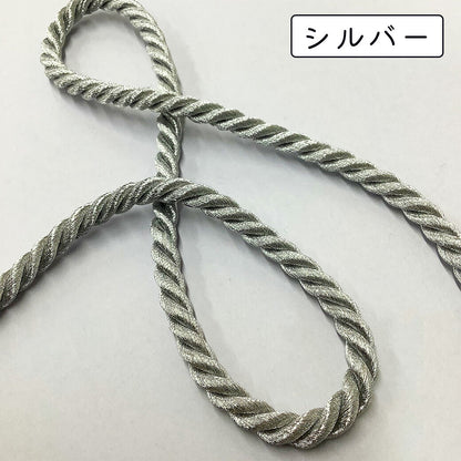 【Eliteエリートラメコード3600 7mm】ロープリボン エリートリボン キラキラロープ ハンドメイド資材 コスプレ 推し活 ゴージャス 髪飾り 卒業式 成人式 結婚式 婚礼用 七五三 振袖 着物 袴 浴衣 和装 つまみ細