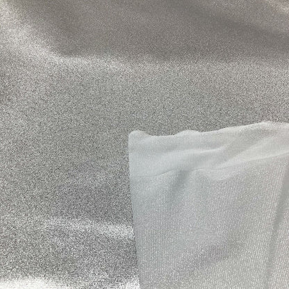 生地 【 ソフトシャイン ムーンラメ シルバー 】 ラメ生地 キラキラ 光沢 ゴージャス 衣装生地 コスプレ衣装 コスプレ生地 ダンス衣装 舞台衣装 文化祭 学園祭 社交ダンス 装飾 デコレーション ラッピング資材 推し活 ラ