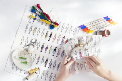 【 COSMO カットクロス 100ネエサン No.222101 ホワイト 40×52cm 】 刺繍布 刺繍クロス 刺しゅう布 刺繍 ステッチクロス
