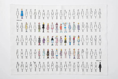 【 COSMO カットクロス 100ネエサン No.222101 ペールグレー 40×52cm 】 刺繍布 刺繍クロス 刺しゅう布 刺繍 ステッチクロス