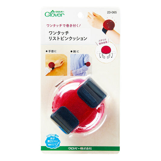 【 クロバー ワンタッチカラーリストピンクッション 23-065 】ピンクッション 板パネル式 ワンタッチ パッチワーク 刺しゅう 刺繍 clover コンパクト 裁縫 裁縫道具 ソーイング 手芸用品 ノーション 待針 待ち針