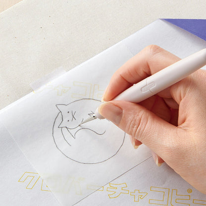 クロバー 【 クロバーチャコピー 刺しゅう用 5枚入 30cm×25cm 〈片面・紫〉 24-147 】 チャコピー チャコペーパー 図案 図案写し 紙チャコ 刺繍 ステッチ 刺しゅう 刺繍用 刺しゅう図案 刺しゅう作品 複写