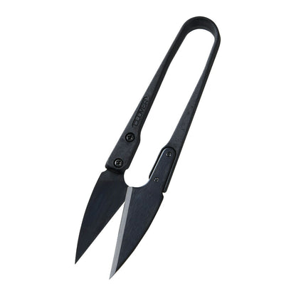 【 クロバー 糸切はさみ ブラック 黒刃 】裁縫道具 糸切りばさみ 糸切刃 裁縫バサミ 鋏 洋裁鋏 布バサミ 裁断 生地 布 手芸副材 布用ハサミ 刃物 ソーイング  スタンダードタイプ 洋裁 服つくり 手芸用品 ノーション