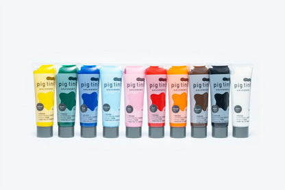 みやこ染 【 顔料 ピグティント pig tint 基本色10色 30ml 】 みやこ染め 桂屋 布用水性樹脂顔料 布用顔料 水性アクリル樹脂顔料 絵具 自由研究 混色 レース染め トートバッグ Tシャツ スクリーンプリント