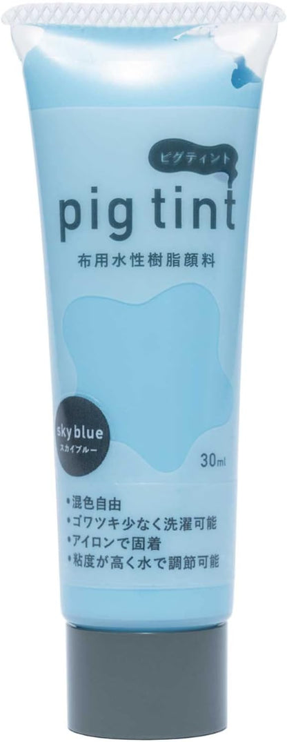 みやこ染 【 顔料 ピグティント pig tint 基本色10色 30ml 】 みやこ染め 桂屋 布用水性樹脂顔料 布用顔料 水性アクリル樹脂顔料 絵具 自由研究 混色 レース染め トートバッグ Tシャツ スクリーンプリント