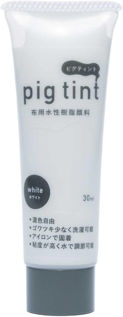みやこ染 【 顔料 ピグティント pig tint 基本色10色 30ml 】 みやこ染め 桂屋 布用水性樹脂顔料 布用顔料 水性アクリル樹脂顔料 絵具 自由研究 混色 レース染め トートバッグ Tシャツ スクリーンプリント