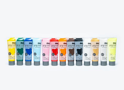 みやこ染 【 顔料 ピグティント pig tint ラメ２色 30ml 】 みやこ染め 桂屋 布用水性樹脂顔料 布用顔料 水性アクリル樹脂顔料 絵具 自由研究 混色 レース染め トートバッグ Tシャツ スクリーンプリント ロゴ