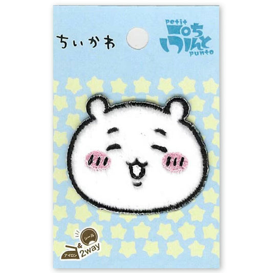 ワッペン【 KOKKA ちいかわ刺繍ワッペン GW-9014 】 アイロンワッペン シールワッペン ぷちぷんと ちいかわ キャラクター 漫画 アニメ アイロン接着 シール マスク ワンポイント 刺繍ワッペン ボアワッペン 入園