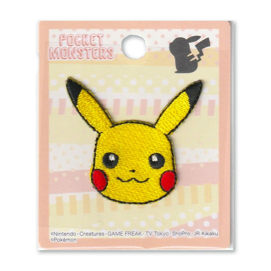 ワッペン【 シールワッペン ポケットモンスター ピカチュウ PKA001 】 ピカチュー ポケモン シール シールタイプ アイロン接着 マスク ワンポイント 刺繍ワッペン 入園 入学 新学期準備 習い事バッグ ゼッケン スモッ