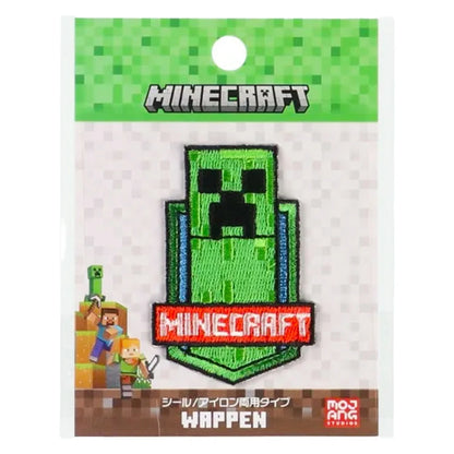 ワッペン【 MINECRAFT ワッペンシール CREEPER MYW004 】 シール・アイロン接着両用タイプ クリーパー マインクラフト