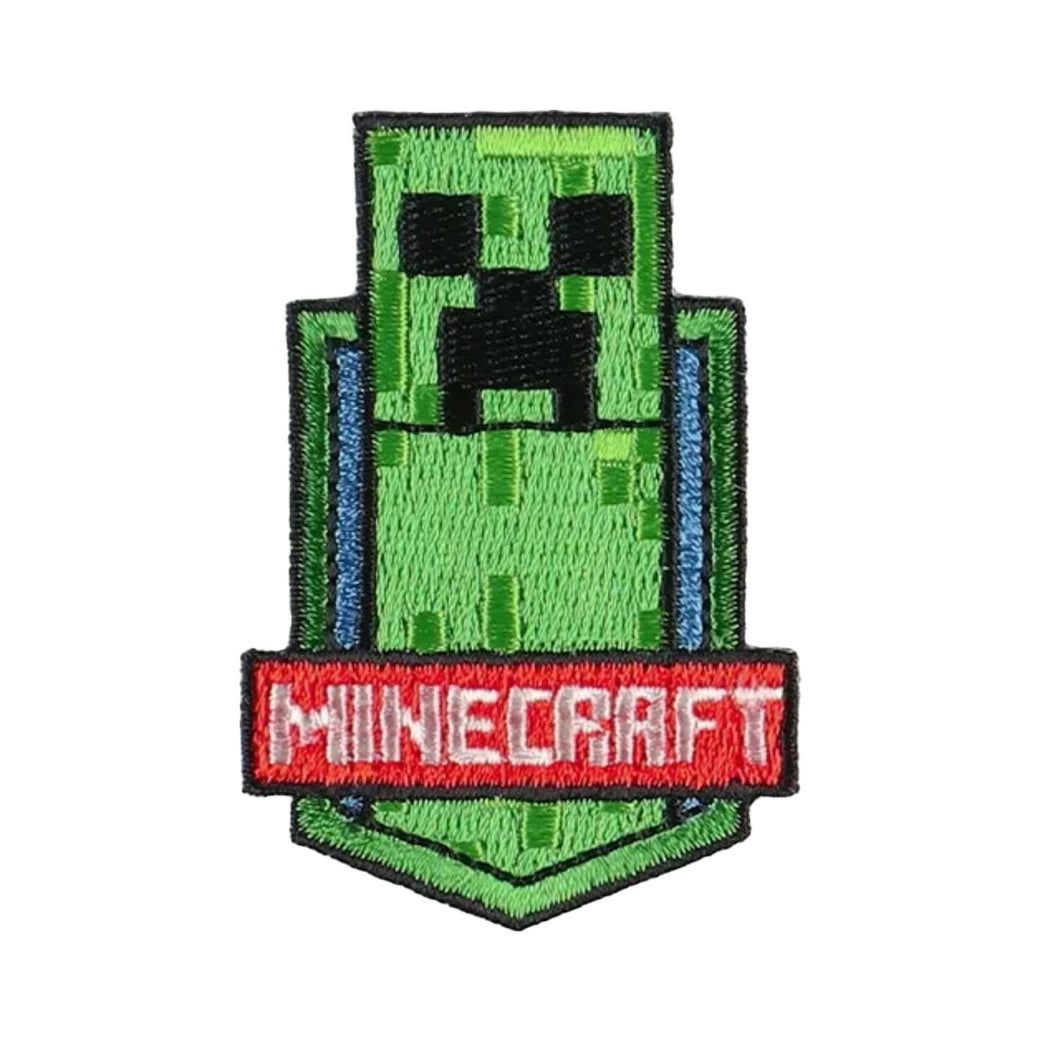 ワッペン【 MINECRAFT ワッペンシール CREEPER MYW004 】 シール・アイロン接着両用タイプ クリーパー マインクラフト