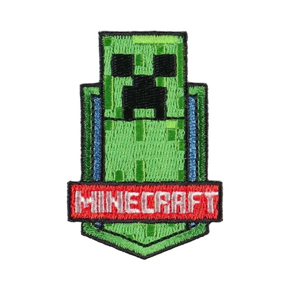 ワッペン【 MINECRAFT ワッペンシール CREEPER MYW004 】 シール・アイロン接着両用タイプ クリーパー マインクラフト