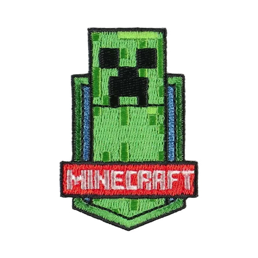 ワッペン【 MINECRAFT ワッペンシール CREEPER MYW004 】 シール・アイロン接着両用タイプ クリーパー マインクラフト