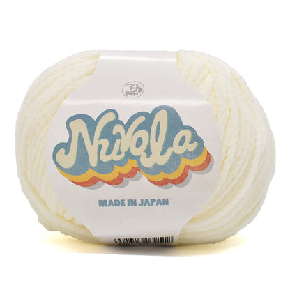 毛糸 【 パピー ヌーボラ 401 ホワイト 50g巻 】 ポリエステル糸 Nnvola Puppy 春夏毛糸 並太 サマーヤーン