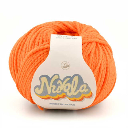 毛糸 【 パピー ヌーボラ 414 オレンジ 50g巻 】 ポリエステル糸 Nnvola Puppy 春夏毛糸 並太 サマーヤーン