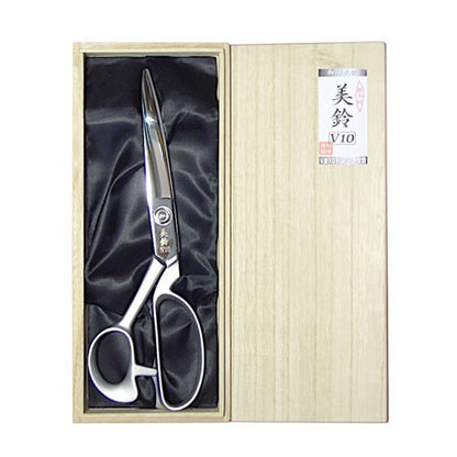 【取り寄せ】 【 美鈴 V10 裁ち鋏 No.605 240mm 】 裁ち鋏 裁ちばさみ ラシャ切りばさみ 最高級品