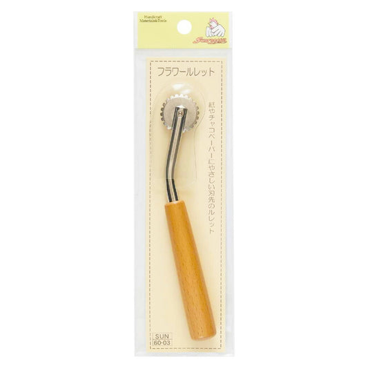 清原 【 サンコッコー フラワールレット SUN60-03 】裁縫道具 ルレット しるしつけ 印つけ 型紙 裁断 生地 布 手芸副材 ソーイング  洋裁 服つくり ミシン 型取り ミシン用品 手芸用品 ノーション ハンドメイド