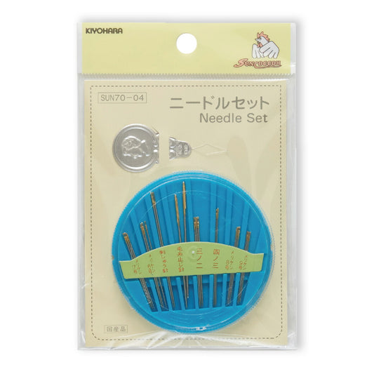 清原 【 サンコッコー ニードルセット SUN70-04 】針セット メリケン針 フランス刺繍針 毛糸とじ針 糸通し 家庭等針 縫い針 ぬい針 裁縫道具 裁縫用品 お得 手芸用品 洋裁 和裁 ソーイング ハンドメイド kiyo