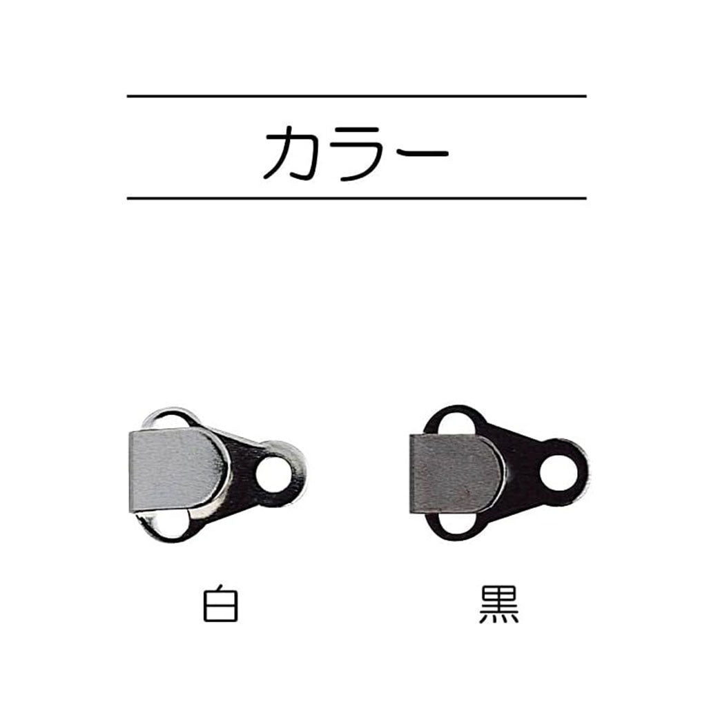 清原 【 サンコッコー レディース前カン 黒 SUN15-05 】 5組入り ニッケルフリー 真ちゅう 小さめサイズ パンツ ズボン スカート ボトムス 洋裁 服作り 制服 ホック 高校生 kiyohara 手芸用品 ハンドメイド Textile World TOA