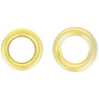 清原 【 サンコッコー 片面ハトメ #20 7mm ゴールド 12組入 SUN11-201 】真ちゅうハトメ 真鍮製  真ちゅう製 ハトメ 紐通し コード通し 強化 巾着バッグ ブレスレット スマホケース チョーカー バッグ