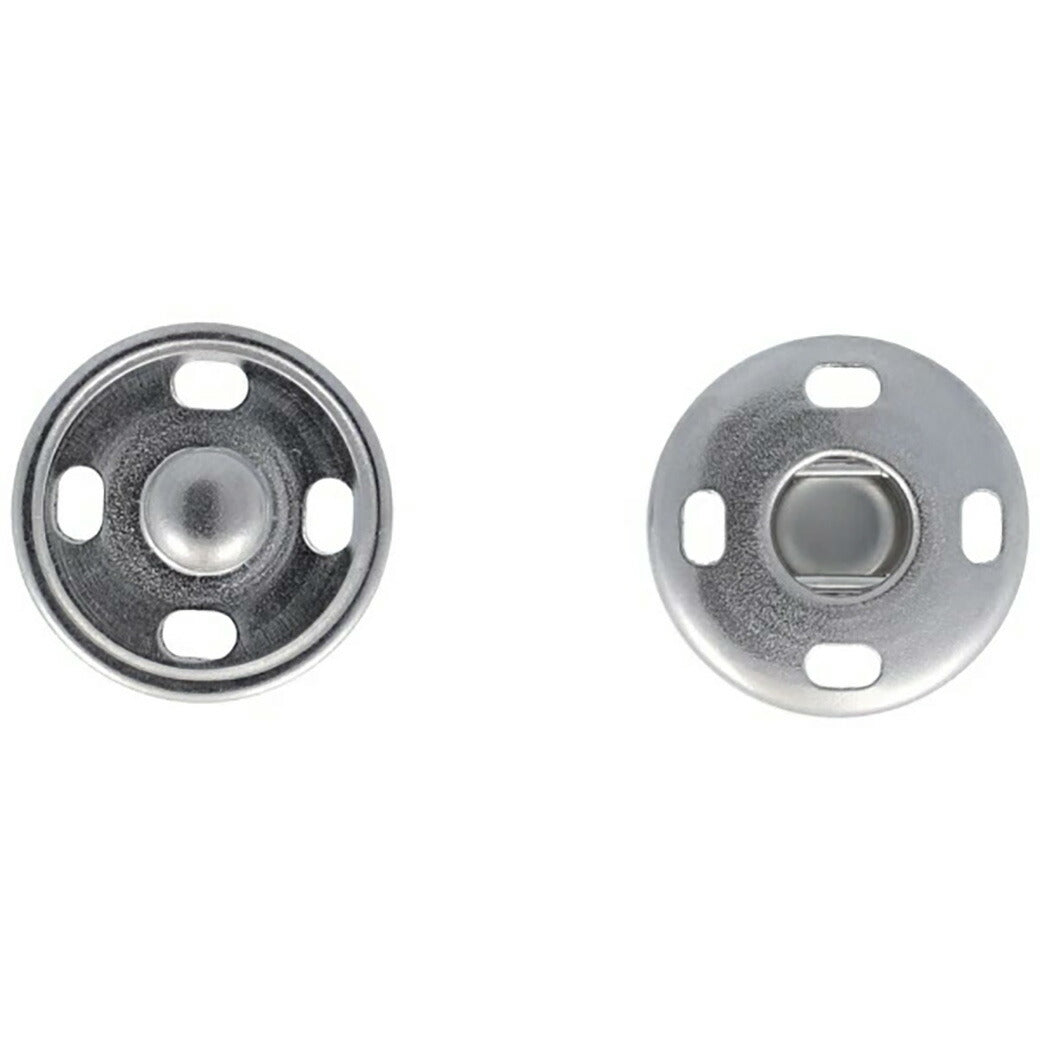 清原 【 サンコッコー ビッグスナップ17mm ニッケル 】スナップボタン ニッケル 真ちゅう製 錆びない 真鍮ボタン 真鍮 大きめ コート デニム ジャケット ジージャン gジャン デニムジャケット ジーンズ ポケット シル