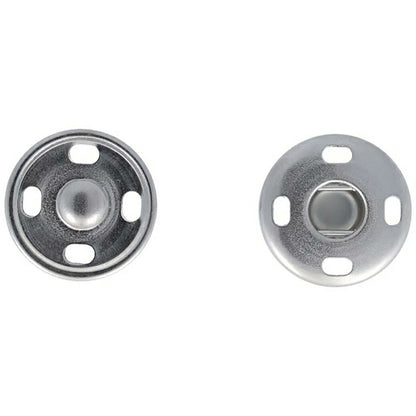 清原 【 サンコッコー ビッグスナップ17mm ニッケル 】スナップボタン ニッケル 真ちゅう製 錆びない 真鍮ボタン 真鍮 大きめ コート デニム ジャケット ジージャン gジャン デニムジャケット ジーンズ ポケット シル