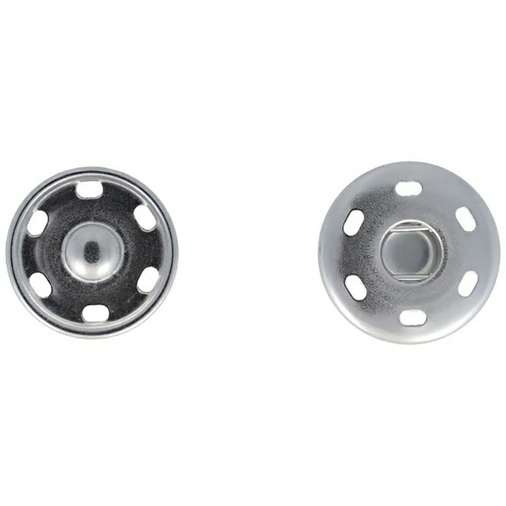 清原 【 サンコッコー ビッグスナップ21mm ニッケル 】スナップボタン ニッケル 真ちゅう製 錆びない 真鍮ボタン 真鍮 大きめ コート デニム ジャケット ジージャン gジャン デニムジャケット ジーンズ ポケット シル