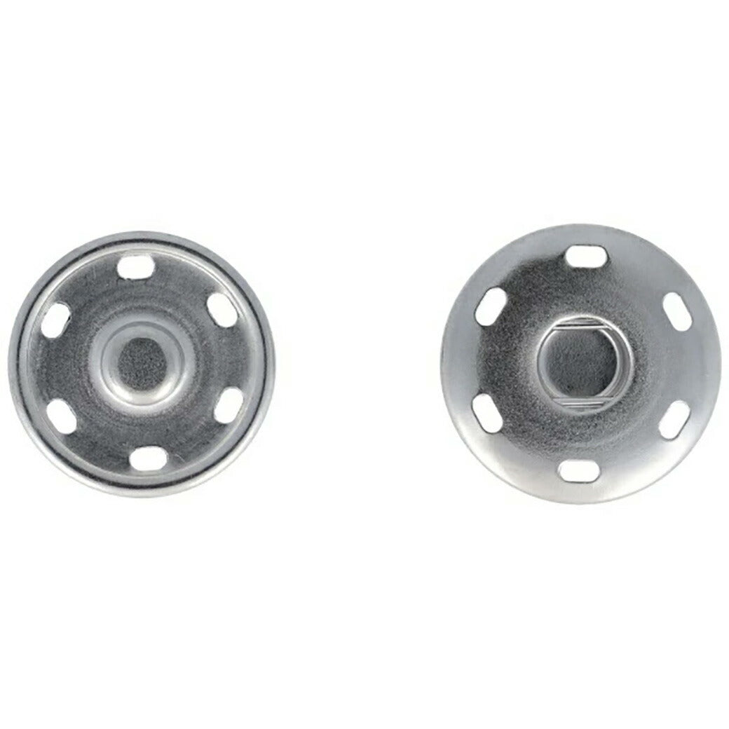 清原 【 サンコッコー ビッグスナップ25mm ニッケル 】スナップボタン ニッケル 真ちゅう製 錆びない 真鍮ボタン 真鍮 大きめ コート デニム ジャケット ジージャン gジャン デニムジャケット ジーンズ ポケット シル