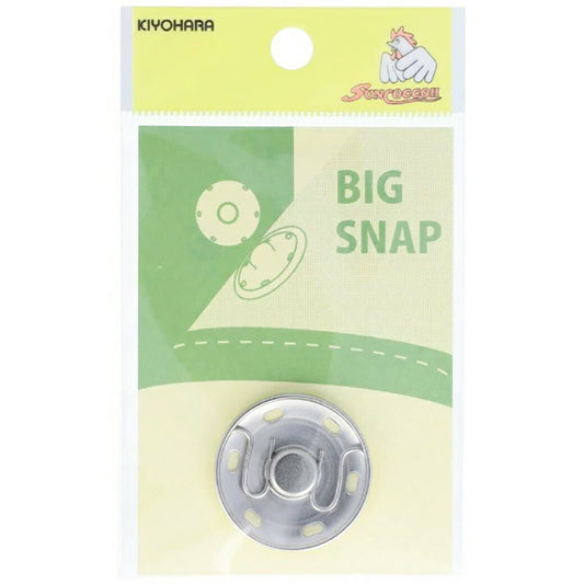 清原 【 サンコッコー ビッグスナップ30mm ニッケル 】スナップボタン ニッケル 真ちゅう製 錆びない 真鍮ボタン 真鍮 大きめ コート デニム ジャケット ジージャン gジャン デニムジャケット ジーンズ ポケット シル
