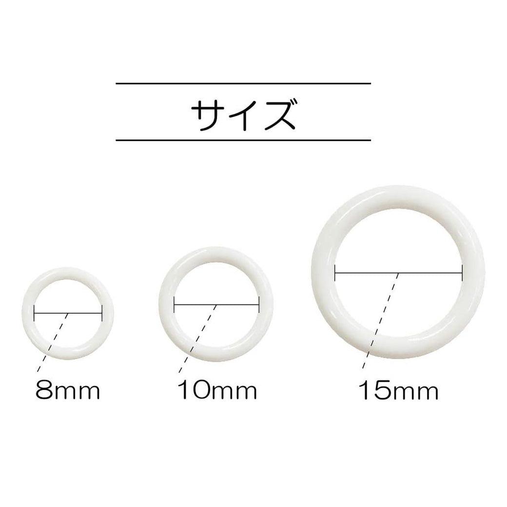 清原 【 サンコッコー マルカン 10mm 10個入 SUN16-135 SUN16-134 黒 白 】 まるかん ナスカン