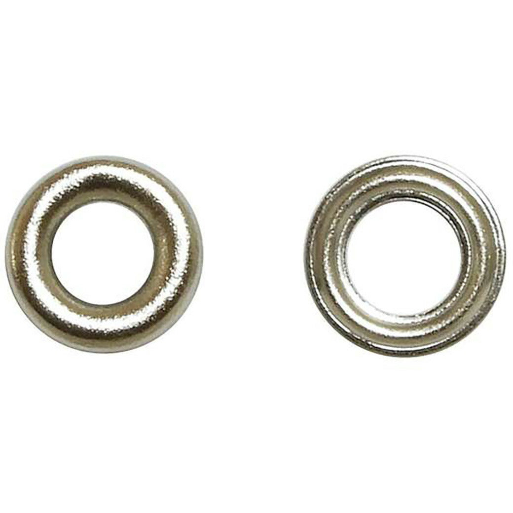 清原 【 サンコッコー 片面ハトメ #200 4mm ニッケル 25組入 SUN11-162 】真ちゅうハトメ 真鍮製  真ちゅう製 ハトメ 紐通し コード通し 強化 巾着バッグ ブレスレット スマホケース チョーカー バッグ