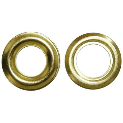 清原 【 サンコッコー 片面ハトメ #25 10mm ゴールド 8組入 SUN11-173 】真ちゅうハトメ 真鍮製  真ちゅう製 ハトメ 紐通し コード通し 強化 巾着バッグ ブレスレット スマホケース チョーカー バッグ