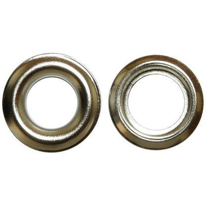 清原 【 サンコッコー 片面ハトメ #25 10mm ニッケル 8組入 SUN11-174 】真ちゅうハトメ 真鍮製  真ちゅう製 ハトメ 紐通し コード通し 強化 巾着バッグ ブレスレット スマホケース チョーカー バッグ