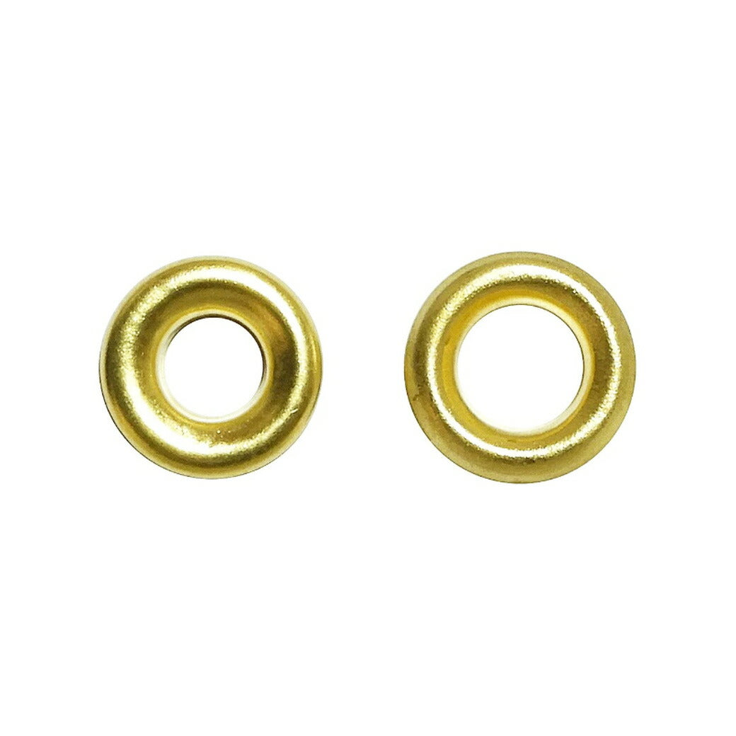 清原 【 サンコッコー 両面ハトメ #300 5mm ゴールド 12組入 】kiyohara 真ちゅうハトメ 真鍮製  真ちゅう製 ハトメ 紐通し コード通し 強化 巾着バッグ ブレスレット スマホケース チョーカー バッグ
