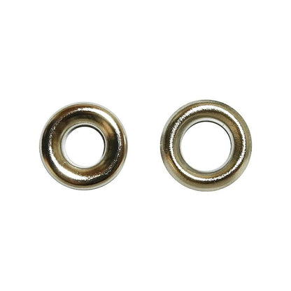清原 【 サンコッコー 両面ハトメ #300 5mm ニッケル 12組入 】kiyohara 真ちゅうハトメ 真鍮製  真ちゅう製 ハトメ 紐通し コード通し 強化 巾着バッグ ブレスレット スマホケース チョーカー バッグ