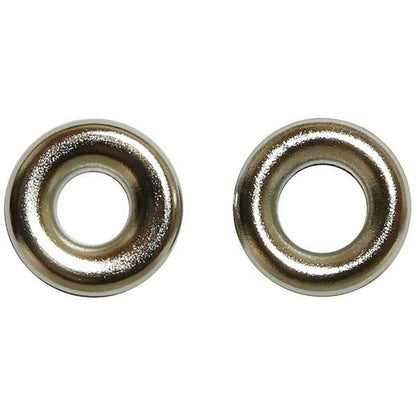 清原 【 サンコッコー 両面ハトメ #18 6mm ニッケル 10組入 SUN11-185 】真ちゅうハトメ 真鍮製  真ちゅう製 ハトメ 紐通し コード通し 強化 巾着バッグ ブレスレット スマホケース チョーカー バッグ