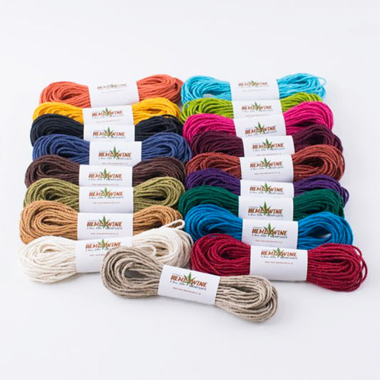 【 メルヘンアート HEMP TWINE 中タイプ 単色 10m 】麻紐 麻ひも 麻 ヘンプ糸 ヘンプ 細い 麻ひもクラフト クラフト ヘンプアクセサリー ヘンプブレスレット アクセサリー作り DIY 雑貨 かぎ針 かぎ針編み